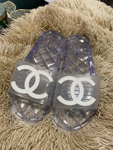 chanel pool slides clear.